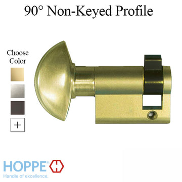 35.5 / 10 New Style HOPPE Inactive 90 Non-Keyed Profile Cylinder Lock, Solid Brass- 413510010, Choose Finish